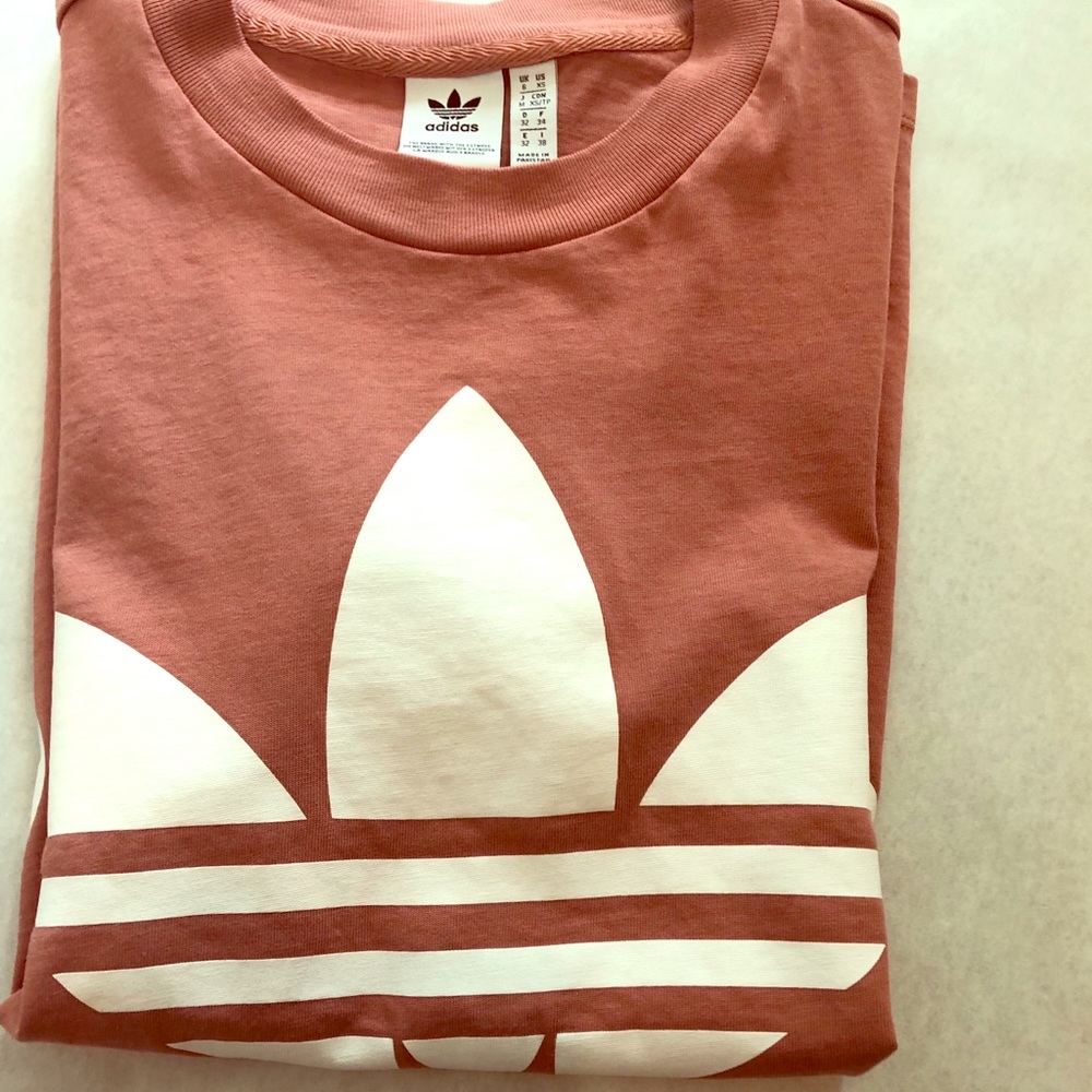 Adidas dark rose shirt size XS x-small NWOT